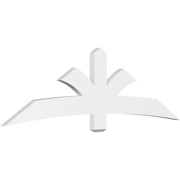 Ekena Millwork Davenport Architectural Grade PVC Gable Bracket, 84"W x 24 1/2"H x 2"D x 6"F, 7/12 Pitch GBP084X25X0206DAV00 - main